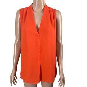 Rose & Olive Top Womens Medium Orange Pullover Lightweight